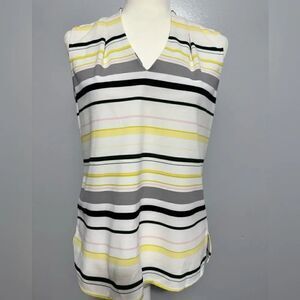 Ann Taylor factory tank top, pleat on shoulders, size S